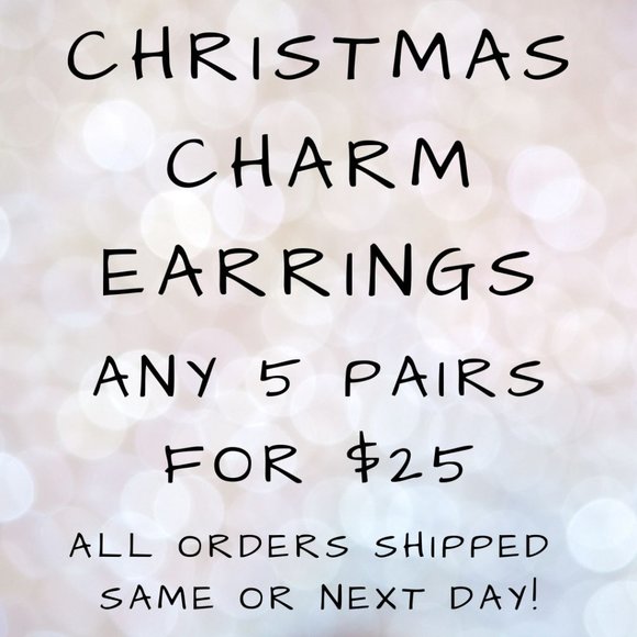 Snowflake Charm Earrings - Picture 9 of 10